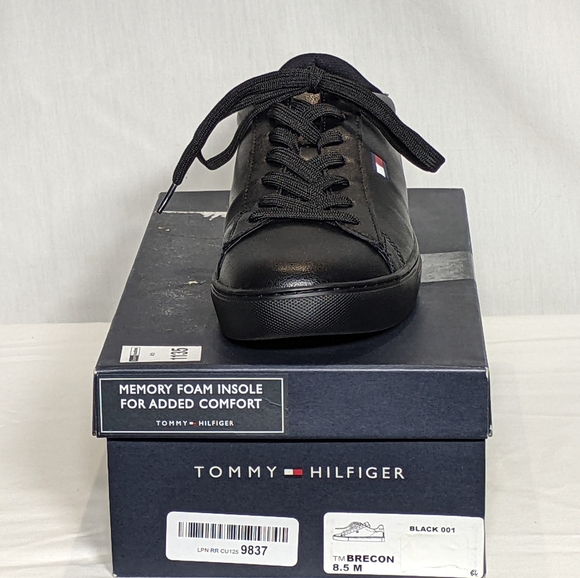 NEW Tommy Hilfiger Mens Brecon Cup Sole Sneaker Black Sz 8.5 black - Picture 6 of 6